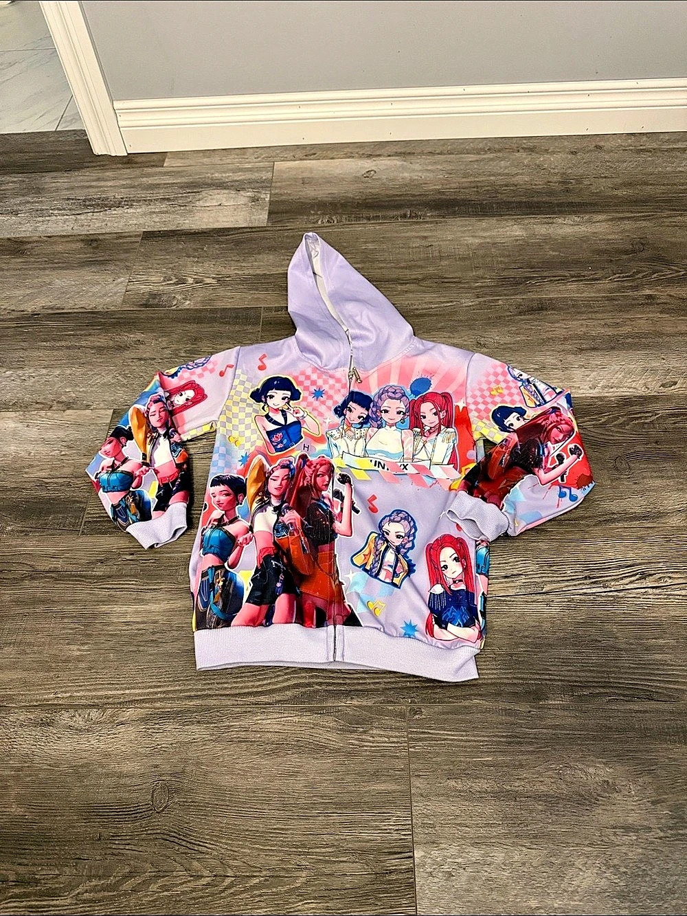 THOMBASE Girls K-pop 150 Pink & Purple Jacket